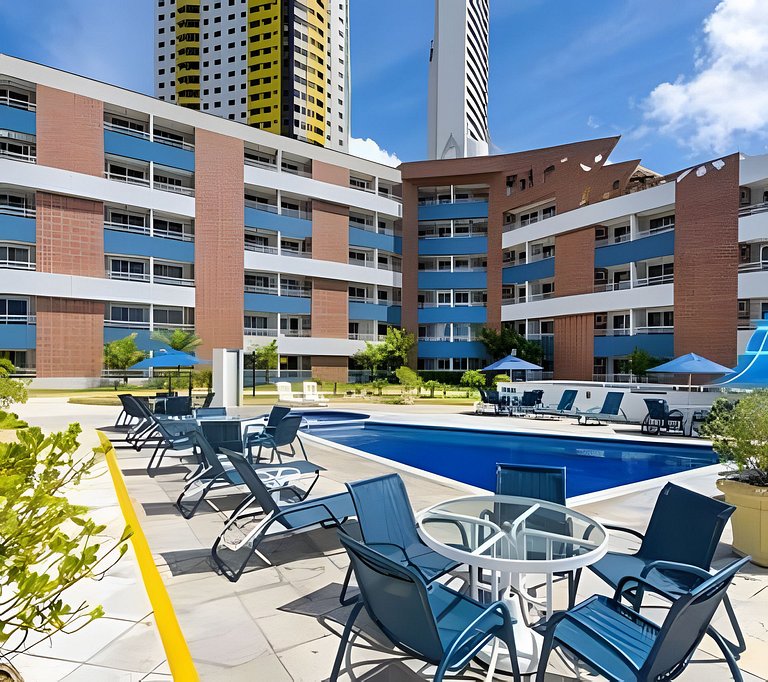 506 FLAT Terrazzo em ponta negra