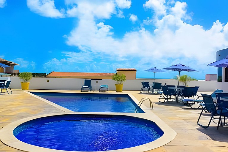 506 FLAT Terrazzo em ponta negra