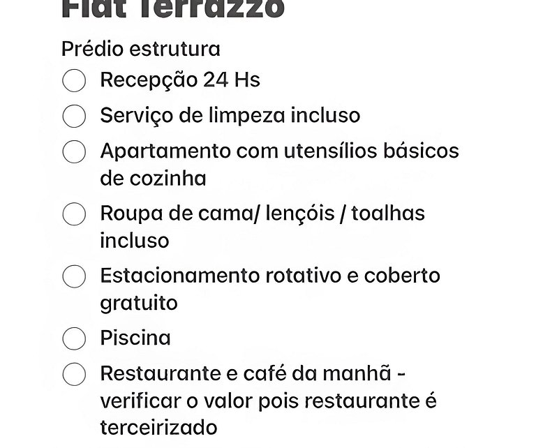 206 FLAT terrazzo em ponta negra