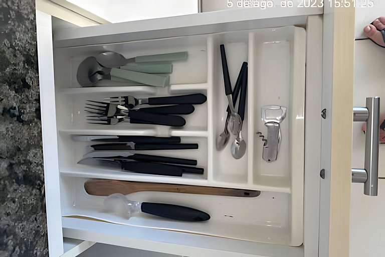 414 FLAT terrazzo em ponta negra