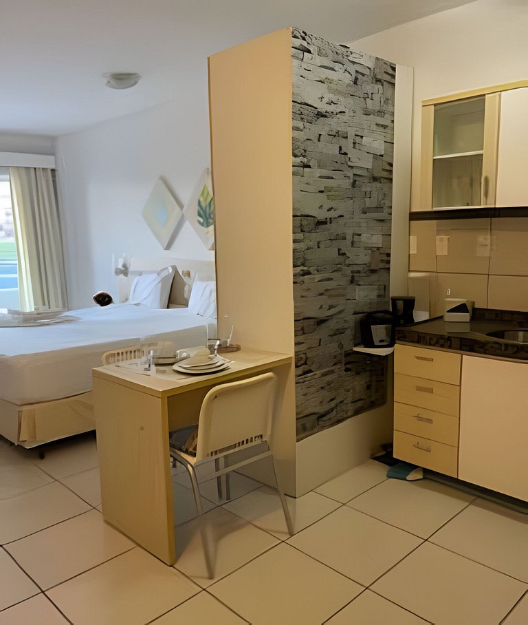 414 FLAT terrazzo em ponta negra