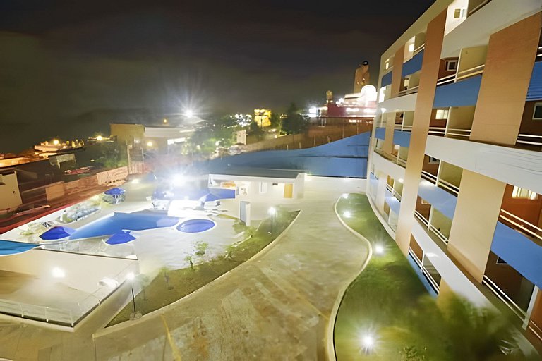 414 FLAT terrazzo em ponta negra