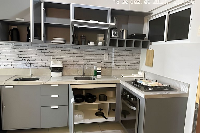 106 Flat Terrazzo em ponta negra