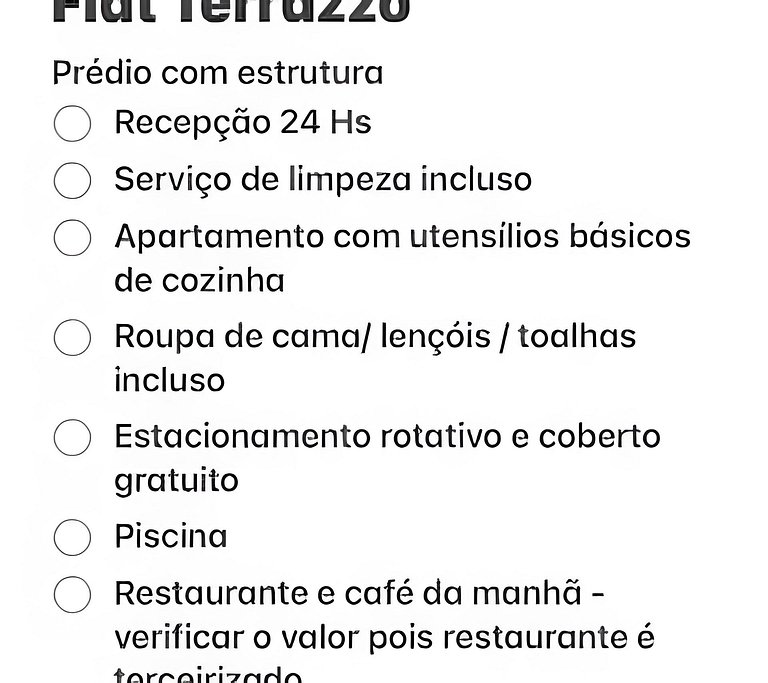 106 Flat Terrazzo em ponta negra