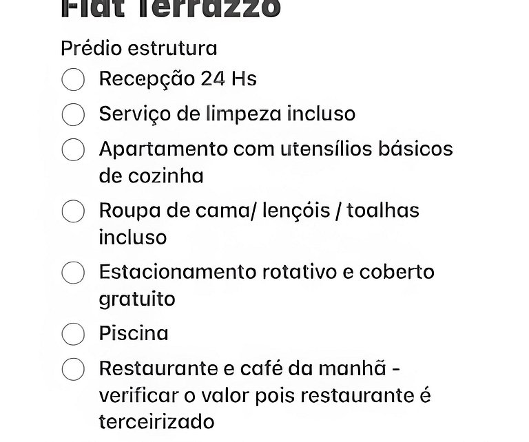 205 FLAT terrazzo em ponta negra